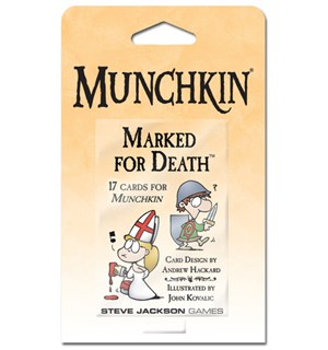 Munchkin Marked for Death 2nd Ed Booster 17 nye kort til Munchkin Kortspill 